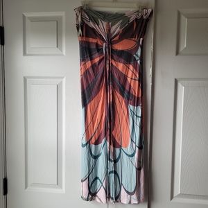 Size L Sleeveless Dress Colorful midi